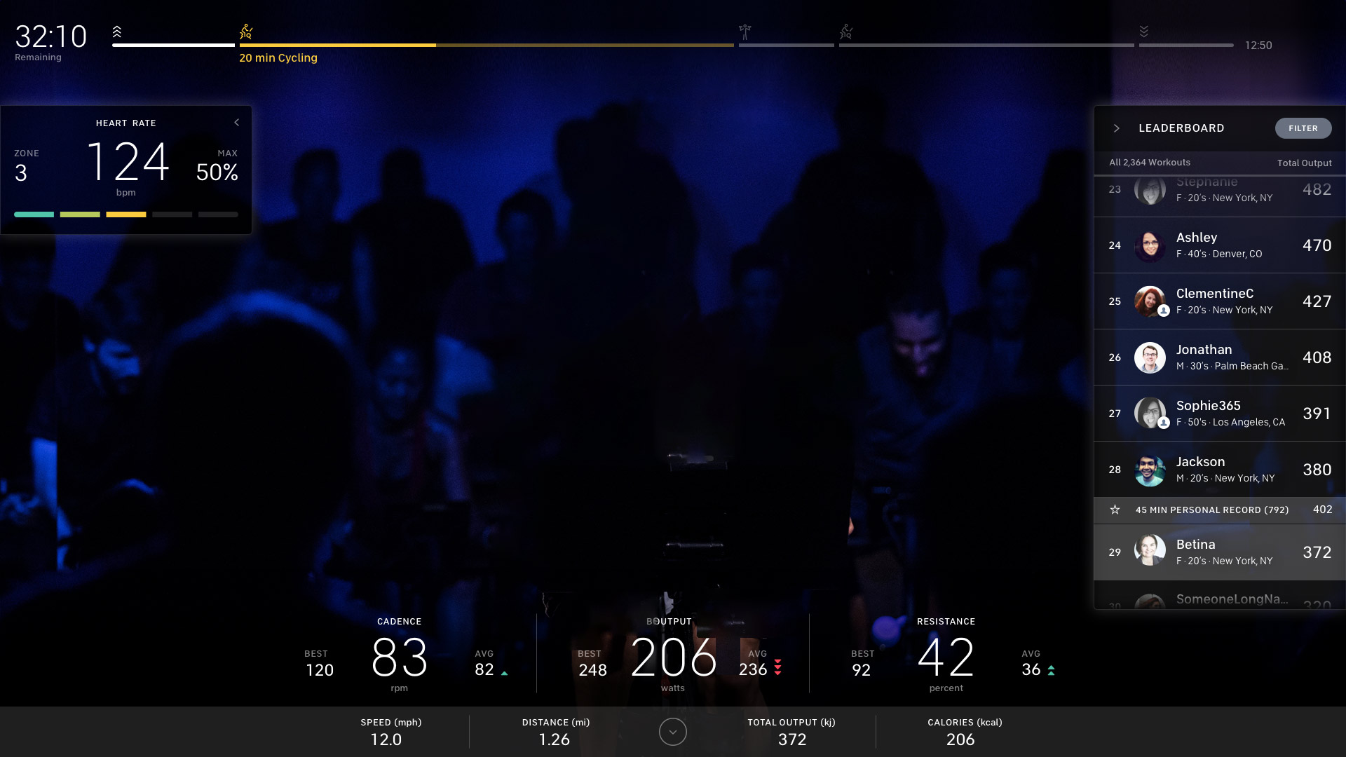 Zoom background for Peloton
